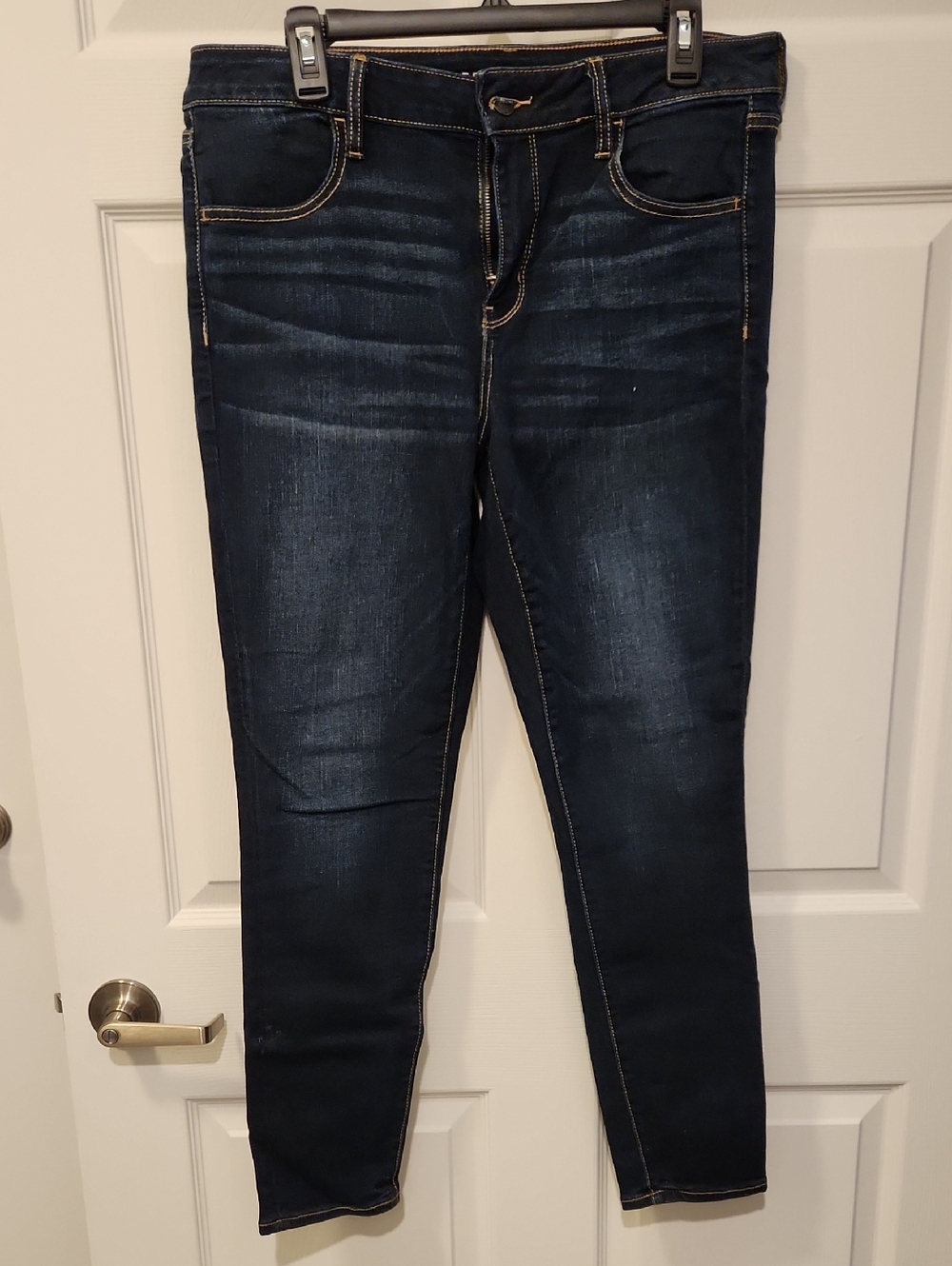 American Eagle Outfitters Dark Blue Next Level Stretch Jeggings